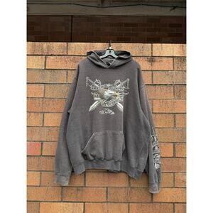 Y2K Orange County Choppers OCC Eagle ODM Sweatshirt Hoodie Grey West Coast